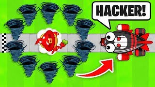 WIZARD ONLY Modded Tower Challenge Bloons TD Battles [upl. by Olimac]