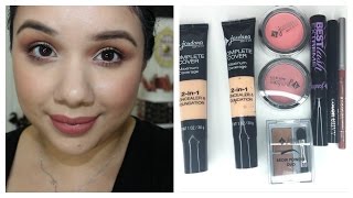 Jordana Cosmetics Review and Demo  Foundation Brows Blush Lips Mascara  More [upl. by Alius]