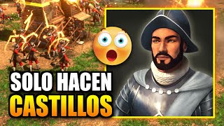 CONQUISTADORES ESPAÑOLES vs DOBLE TORTUGUEO AoE 3 [upl. by Buckie]