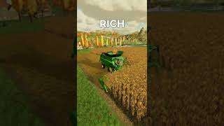 Poor vs Rich Harvesting Corn farmingsimulator22 fs22 [upl. by Nirb]