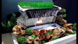 How to make Beautiful Waterfall at home Very Easy  DIY [upl. by Yhtorod]