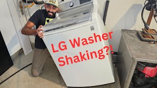 Fixing A LG Washer That Is Shaking During The Spin Cycle [upl. by Swamy]