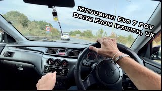 Mitsubishi Evo POV Drive from Ipswich UK [upl. by Assiralc]