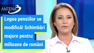 Legea pensiilor se modifică Schimbări majore pentru milioane de români [upl. by Goodden702]