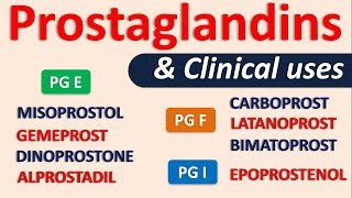 Prostaglandins and their clinical uses [upl. by Anigue900]