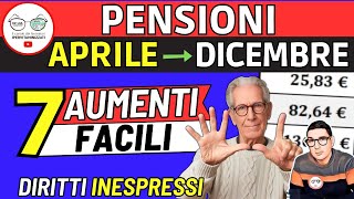 ✅ PENSIONI da Aprile ➔ AUMENTI facili INPS da 136 a 401€ ❗DIRITTI INESPRESSI MINIME INVALIDI SOCIALI [upl. by Giliana]