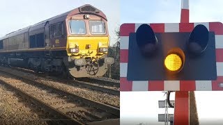 Bainton Green Level Crossing Cambridgeshire [upl. by Suivatnom439]