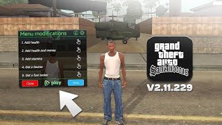 GTA San Andreas v211229 with Mod Menu  Support All Android [upl. by Naesyar]