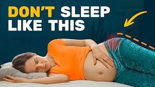 Best Pregnancy Sleeping Positions By Trimester  What NOT To Do [upl. by Bloxberg]