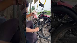 Puncture walay ne ghlat panga leliya 😎🤣 umarsaeed funny shorts [upl. by Malamud]