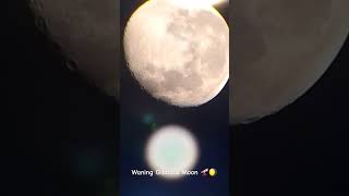 Waning Gibbous Moon 🔭🌖 20OCT2024 astronomyequipment telescope lunarphase timelapse [upl. by Marieann]