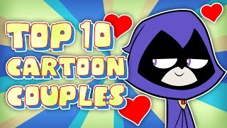 Top 10 BEST Cartoon Couples [upl. by Lekcar]