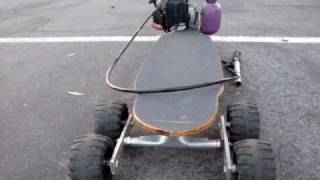 six wheeler skateboard with gas engine [upl. by Chiou570]