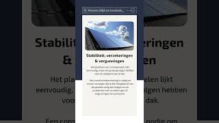 Waarom een constructiebereking laten maken voor zonnepanelen [upl. by Aimik]