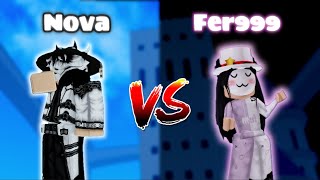 NovaExility vs Fer999  Blox Fruits PVP [upl. by Setiram94]