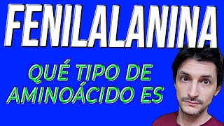 Qué tipo de aminoácido es la Fenilalanina aminoacidos [upl. by Ingvar]