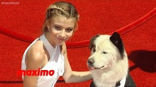 G Hannelius  2014 Primetime Creative Arts Emmy Awards  Red Carpet [upl. by Anora]