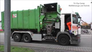 Inside View Seitenlader Müllabfuhr  Side Loader GarbageTruck [upl. by Rebmyt]