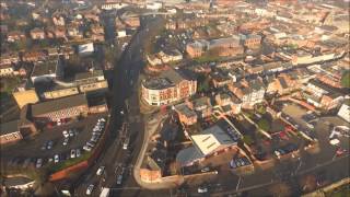 PONTEFRACT town end and a unique view over the town [upl. by Ahsirk]