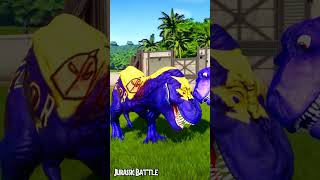 The Best Battle Dinosaur Rexy  Jurassic war between Batman Giganotosaurus Chomper Dr Fate Trex [upl. by Aicenad]