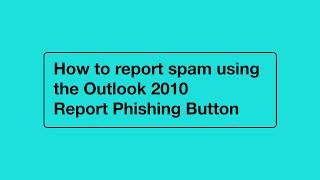 How to Report Spam to NHSmail using the Report Phishing Button [upl. by Absalom431]