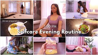 Cosy Selfcare Evening Routine 🌙  meditation dinner skincare getting cosy at home  Gulguli Singh [upl. by Kemme149]