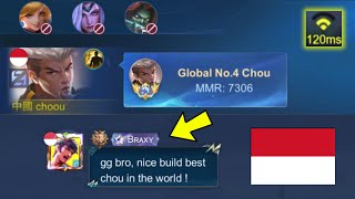 I PLAY CHOU IN INDONESIA SERVER AND MET BRAXY braxy is back [upl. by Sacttler]