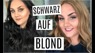 Haare von SCHWARZ zu BLOND färben  ohne Friseur [upl. by Madai943]