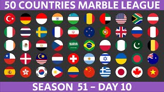 50 Countries Marble Race League Season 52 Day 610 Marble Race in Algodoo [upl. by Saxena937]