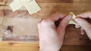 How to fold italian ravioli [upl. by Hughes]