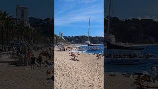 🇪🇸LLORET DE MAR BEACH WALKING TOUR vlog beach spaintourism travel vacation barcelonetabeach [upl. by Mike]