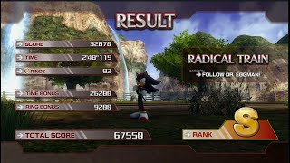 Getting S Rank in Radical Train as Shadow  Sonic Project 06 [upl. by Jourdan68]