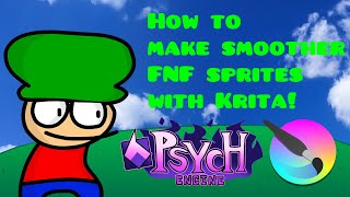 How to make your FNF sprites smoother amp more advanced movement with Krita  FNF Tutorial [upl. by Sumahs273]