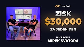 30000 USD z Tradingu Za Jeden Den  Ludvík Turek a Mirek Švátora  CzechWealth [upl. by Ahsenak812]