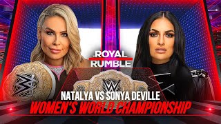 WWE 2K23 ROYAL RUMBLE NATALYA VS SONYA DEVILLE  WWE WOMEN’S WORLD CHAMPIONSHIP [upl. by Erick]