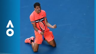 Grigor Dimitrov v Andrey Rublev match highlights 3R  Australian Open 2018 [upl. by Drue]