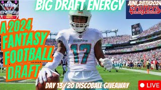 A Drafters Fantasy Football Live Draft  25Million Giveawa [upl. by Sontich]