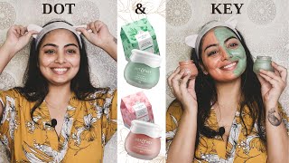 DOT amp KEY FACE MASKS REVIEW  Indian Brand  Sakshi Singhania [upl. by Aisa]