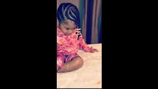 Cute amp simple little girl braided hairstyle cornrows protective styles [upl. by Delila]