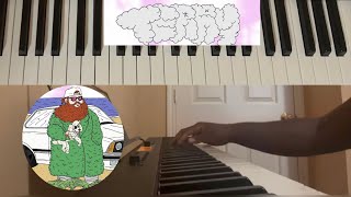 Action Bronson  Terry Piano tutorial [upl. by Odell913]