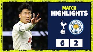 HeungMin Sons INCREDIBLE hattrick  EXTENDED HIGHLIGHTS  Spurs 62 Leicester City [upl. by Ahsieket378]