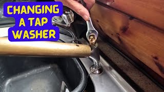 Replacing A Tap Washer UK Type [upl. by Yanal]