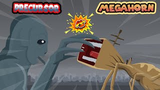 Precursor Of The First War vs Megahorn  Monster Animation [upl. by Jorgan]