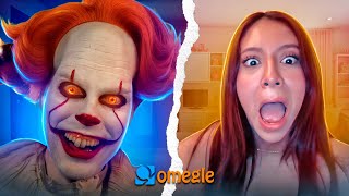 Pennywise scares everyone on Omegle [upl. by Anyotal]