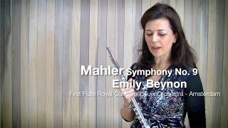 Mahler Symphony No 9  flute solo with Emily Beynon [upl. by Fay]