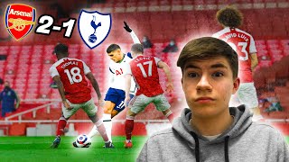 Lamela WONDERGOAL Then SENT OFF  Arsenal 21 Spurs [upl. by Ecirtak]