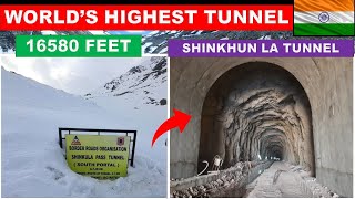 Shinkhun La Tunnel Worlds highest tunnel in India  Shinkun La Tunnel update  Papa Construction [upl. by Kcirederf84]