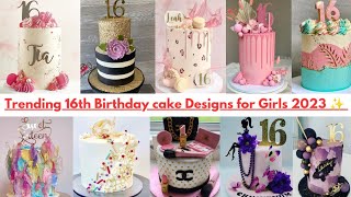 16th Birthday Cake Ideas Girls  16th Birthday Cakes  16th Birthday party  Trending Cake Designs [upl. by Ellegna]