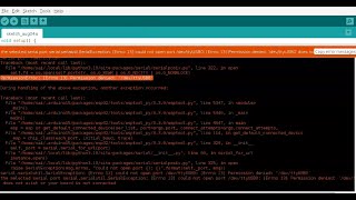 PermissionError Errno 13 Permission denied devttyUSB0 [upl. by Livia]