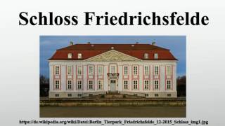 Schloss Friedrichsfelde [upl. by Ahsinat]